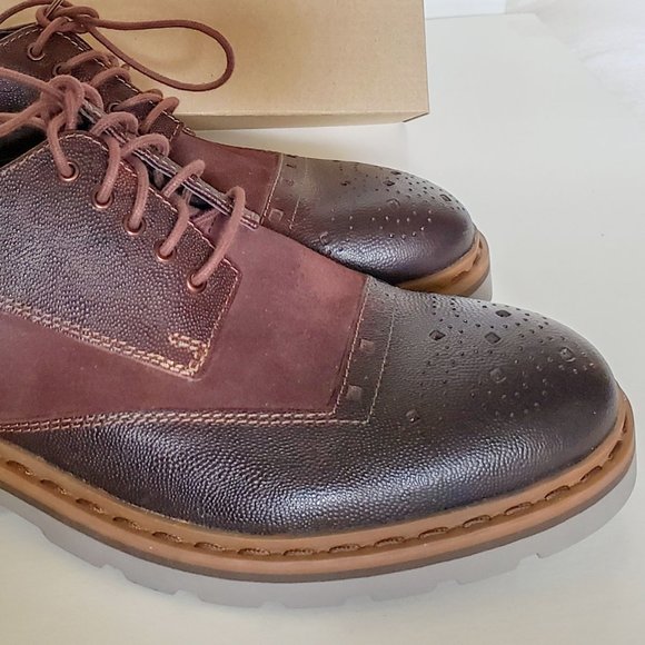 Clarks, Men's Dargo Limit shoe, Chestnutcombilea, Size U.S. 8 M, - Picture 4 of 14